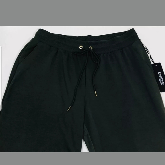 Bebe Sport Womens Logo Pants 1X Athletic Green - Picture 9 of 10